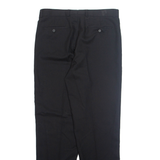 MANHATTAN CLUB Chino Workwear Mens Trousers Black Regular Straight W34 L32