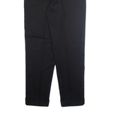 MANHATTAN CLUB Chino Workwear Mens Trousers Black Regular Straight W34 L32