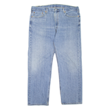 LEVI'S 505 Jeans Mens Blue Regular Straight Stone Wash W40 L30