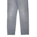 LEVI'S 502 Jeans BIG E Mens Grey Regular Tapered Stone Wash W31 L32