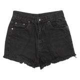 LEVI'S Womens Denim Shorts Black S W27