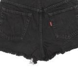 LEVI'S Womens Denim Shorts Black S W27