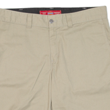 DICKIES Mens Workwear Shorts Beige Slim L W36