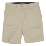 DICKIES Mens Workwear Shorts Beige Slim L W36