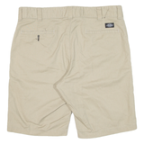 DICKIES Mens Workwear Shorts Beige Slim L W36