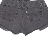 LEVI'S Womens Denim Shorts Black S W28