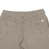CARHARTT Womens Cargo Shorts Brown UK 12 W32