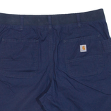 CARHARTT Womens Workwear Shorts Blue UK 12 W34