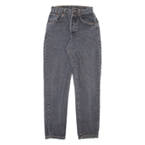 BONAVENTURE Womens Jeans Grey Relaxed Tapered Stone Wash W22 L29