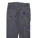 YOUNGSTER Carpenter Womens Jeans Grey Regular Straight Stone Wash W30 L24