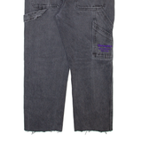 YOUNGSTER Carpenter Womens Jeans Grey Regular Straight Stone Wash W30 L24