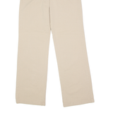 ANGELS Stretch Womens Canvas Trousers Beige Slim Wide-Leg 90s W27 L30