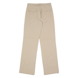 ANGELS Stretch Womens Canvas Trousers Beige Slim Wide-Leg 90s W27 L30