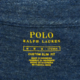 Polo By Ralph Lauren Slim Fit Long Sleeve T-Shirt - Medium Blue Cotton