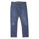 LEVI'S 522 Mens Jeans Blue Slim Tapered Stone Wash W32 L32