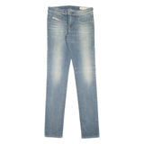DIESEL Livier Womens Jeans Blue Slim Jegging Stone Wash W31 L35