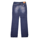GUESS Womens Jeans Blue Regular Straight Stone Wash W28 L33
