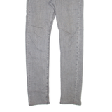 LEVI'S 519 BIG E Jeans Mens Grey Slim Skinny Stone Wash W29 L30