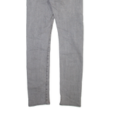 LEVI'S 519 BIG E Jeans Mens Grey Slim Skinny Stone Wash W29 L30