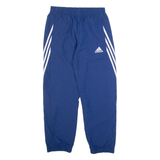 ADIDAS Mens Track Pants Blue Tapered M W30 L30