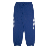 ADIDAS Mens Track Pants Blue Tapered M W30 L30