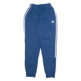 ADIDAS Mens Joggers Blue Tapered XS W22 L29