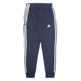 ADIDAS Mens Joggers Blue Tapered S W26 L27