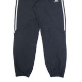 ADIDAS Mens Track Pants Black Tapered S W24 L30
