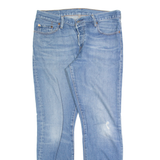 LEVI'S 501CT Jeans Distressed Womens Blue Regular Tapered Stone Wash W32 L30
