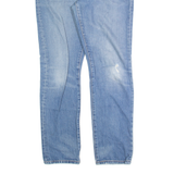 LEVI'S 501CT Jeans Distressed Womens Blue Regular Tapered Stone Wash W32 L30