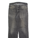 LEVI'S 751 Jeans Mens Black Regular Straight Stone Wash W33 L32