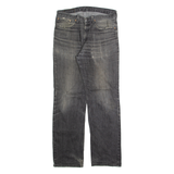 LEVI'S 751 Jeans Mens Black Regular Straight Stone Wash W33 L32