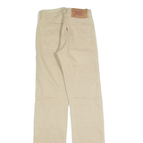 LEVI'S 501 Jeans Mens Beige Regular Straight W24 L32