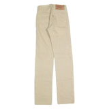 LEVI'S 501 Jeans Mens Beige Regular Straight W24 L32