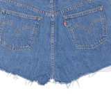 LEVI'S Cut Off 501 Womens Denim Shorts Blue M W34
