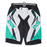 IXS Motorcycle Mens Sports Shorts Black Crazy Pattern L W36