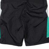 IXS Motorcycle Mens Sports Shorts Black Crazy Pattern L W36