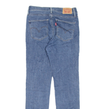 LEVI'S Slimming Womens Jeans Blue Regular Straight W26 L28