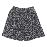 KATHIE LEE Womens Casual Shorts Black Loose Floral S W28