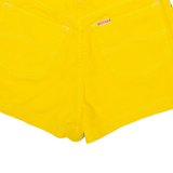 TEDDY'S Womens Denim Shorts Yellow Slim 90s XS W25