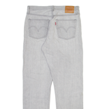 LEVI'S 501 BIG E Womens Jeans Grey Slim Straight W29 L30