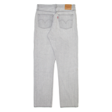 LEVI'S 501 BIG E Womens Jeans Grey Slim Straight W29 L30