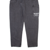 KARL KANI Carpenter Womens Jeans Grey Relaxed Tapered Stone Wash W32 L33