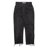 BIG STAR Womens Jeans Grey Relaxed Straight Stone Wash W26 L24