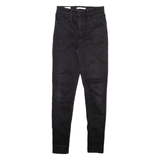 LEVI'S Mile High Big E Womens Jeans Black Slim Skinny W25 L29