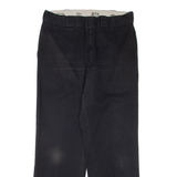 DICKIES Mens Trousers Black Regular Straight W32 L29
