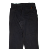 DICKIES Mens Trousers Black Regular Straight W32 L29
