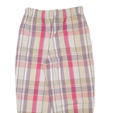 POLO RALPH LAUREN Check Womens Trousers Purple Loose Tapered W32 L25
