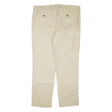 TOMMY HILFIGER Custom Fit Mens Trousers Beige Regular Straight W38 L32