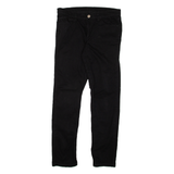DICKIES Womens Trousers Black Slim Straight W28 L27